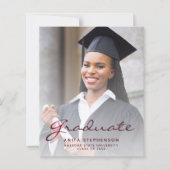 Carte d'annonce de remise de diplôme en bordeaux p (Devant)