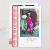 Carte d'annonce de remise de diplôme linéaire oran (Devant / Derrière)