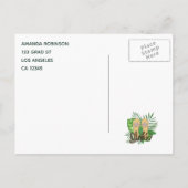 Carte d'annonce de remise de diplôme Luau Flamant (Dos)