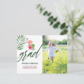 Carte d'annonce de remise de diplôme Luau Flamant (Debout devant)