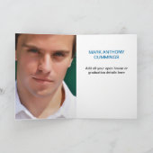 Carte d'annonce de remise de diplôme personnalisée (Intérieur)