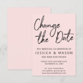 Carte d'annonce de report de mariage (Devant / Derrière)