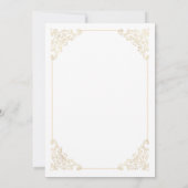 Carte d'annonce de sauvegarde blanche islamique à  (Dos)