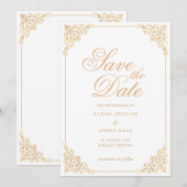 Carte d'annonce de sauvegarde de date pour musulma (Devant / Derrière)