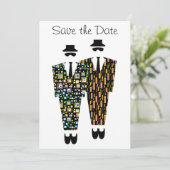 Carte d'annonce de sauvegarde gay pour la date (Debout devant)