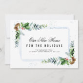 carte d'annonce de verdure de vacances pour une no (Devant)