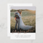 Carte d'annonce d'élopement (Devant / Derrière)