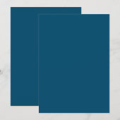 Carte d'annonce d'invitation de couleur unie (Devant / Derrière)