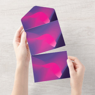 Carte d'annonce d'invitations de couleur unie