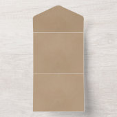 Carte d'annonce d'invitations de couleur unie (À l'intérieur)
