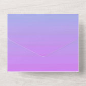 Carte d'annonce d'invitations de couleur unie (Verso)