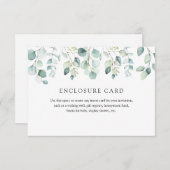 Carte d'annonce élégante moderne à motif de eucaly (Devant / Derrière)