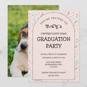Carte d'annonce et d'invitation de remise de diplô