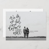 Carte d'annonce et d'invitation pour une fugue amo (Devant / Derrière)