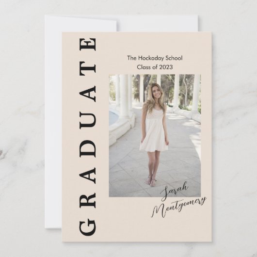 Carte d'annonce Graduate Edge 5 Photos (Devant)