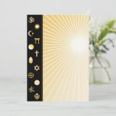 Carte d'annonce internationale de la foi (Debout devant)