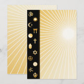 Carte d'annonce internationale de la foi (Devant / Derrière)