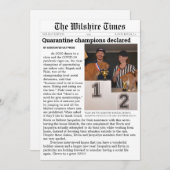 Carte d'annonce ou de vacances de journal (Devant / Derrière)