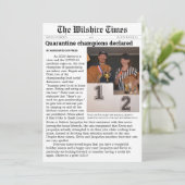 Carte d'annonce ou de vacances de journal (Debout devant)