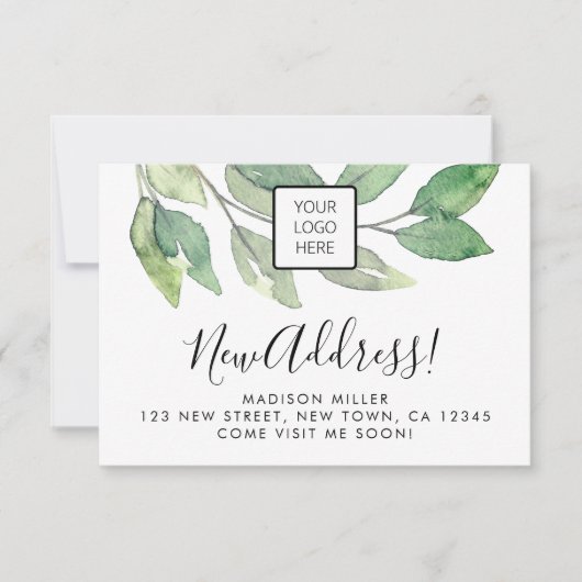 Carte d'annonce plate (Devant)