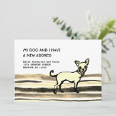 Carte d'annonce plate (Debout devant)