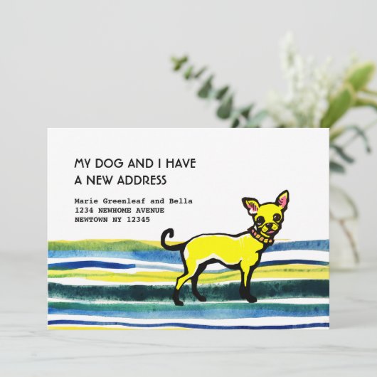 Carte d'annonce plate (Debout devant)