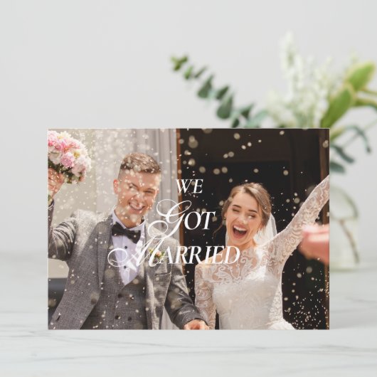 Carte d'annonce plate (Debout devant)