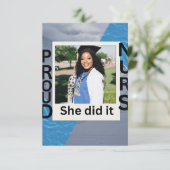 Carte d'annonce plate (Debout devant)