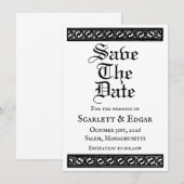 Carte d'annonce plate pour sauvegarde de date- (Devant / Derrière)