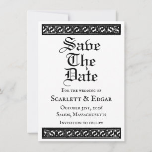 Carte d'annonce plate pour sauvegarde de date-