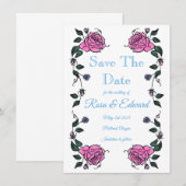 Carte d'annonce plate Save The Date (Devant / Derrière)