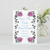 Carte d'annonce plate Save The Date (Debout devant)