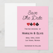 Carte d'annonce plate Save The Date (Devant / Derrière)