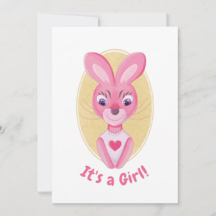 Carte d'annonce que c'est une fille