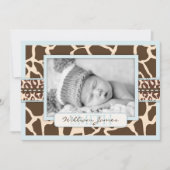 Carte d'annonce Safari Boy (Devant)