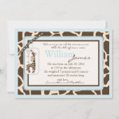 Carte d'annonce Safari Boy (Dos)