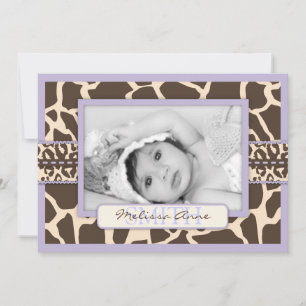 Carte d'annonce Safari Girl LAV