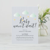 Carte d'annulation de Baby Shower et Sprinkle (Debout devant)