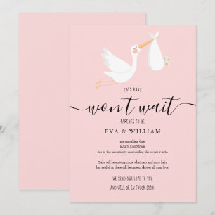 Carte d'annulation de Baby Shower et Sprinkle