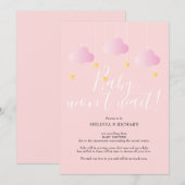 Carte d'annulation de Baby Shower et Sprinkle (Devant / Derrière)