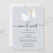 Carte d'annulation de Baby Shower et Sprinkle (Devant)