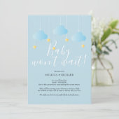 Carte d'annulation de Baby Shower, Sprinkle (Debout devant)