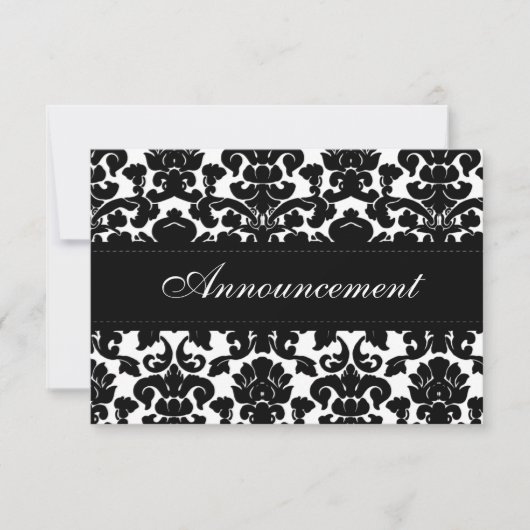 Carte d'annulation de mariage à damier noir et bla (Devant)