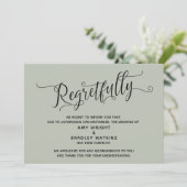 Carte d'annulation de mariage de Sage Élégant avec (Debout devant)