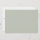 Carte d'annulation de mariage de Sage Élégant avec (Dos)