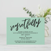 Carte d'annulation Mariage Light Green (Debout devant)