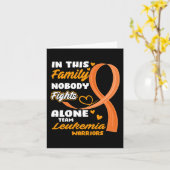 Carte Dans Cette Famille Personne ne combat seul Team Le (Fleur jaune)