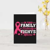 Carte Dans Cette Famille, Personne Ne Lutte Seul Cancer  (Fleur jaune)