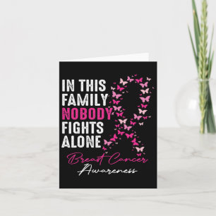 Carte Dans Cette Famille, Personne Ne Lutte Seul Cancer 