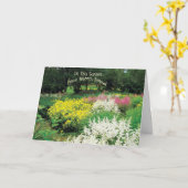 Carte Dans cette Jardin-Pensée à vous (Fleur jaune)